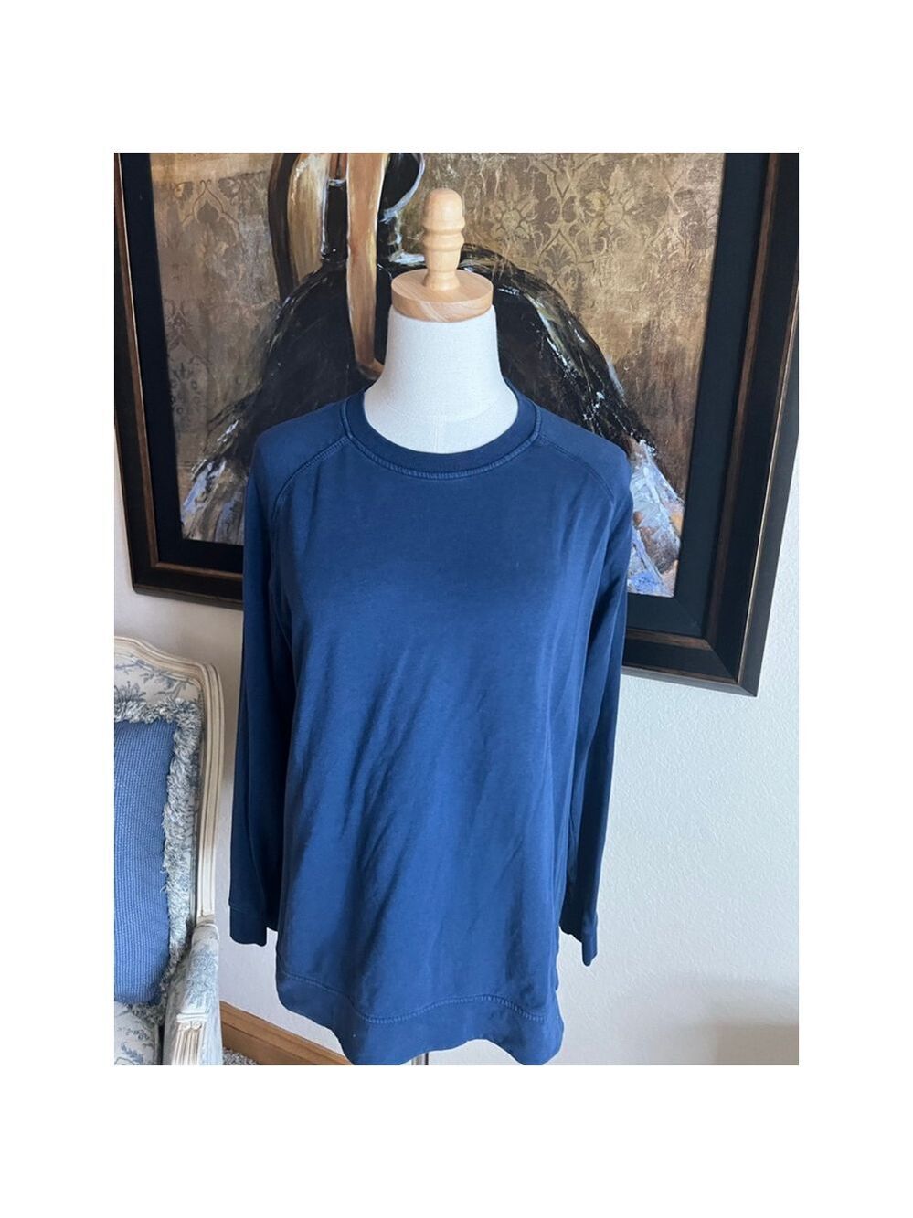 Peter Millar Blue Crew Neck Sweatshirt L